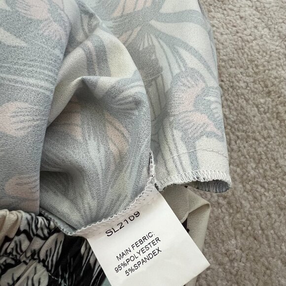 TOV Los Angeles Wide Leg Boho Floral Print Crop Pull On Pants 38 / S - Picture 13 of 14